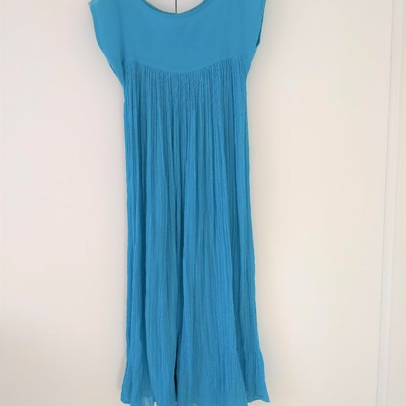 vintage 80s turquoise daydress napdress housedress 🎈HOST PICK🎈 - Picture 2 of 10